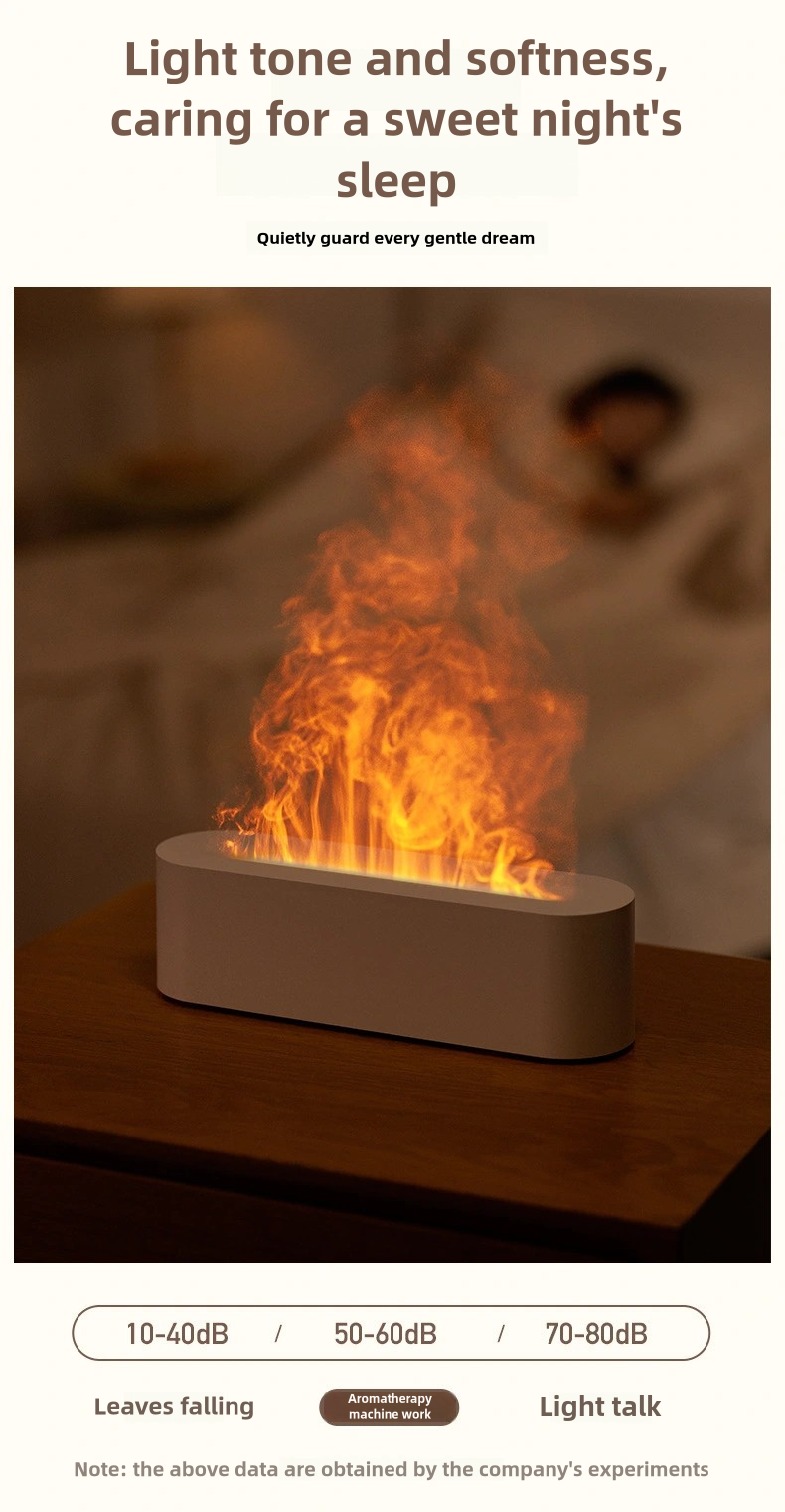 Cool and modern fire looking diffuser humidifier for essential oils and aromatherapy